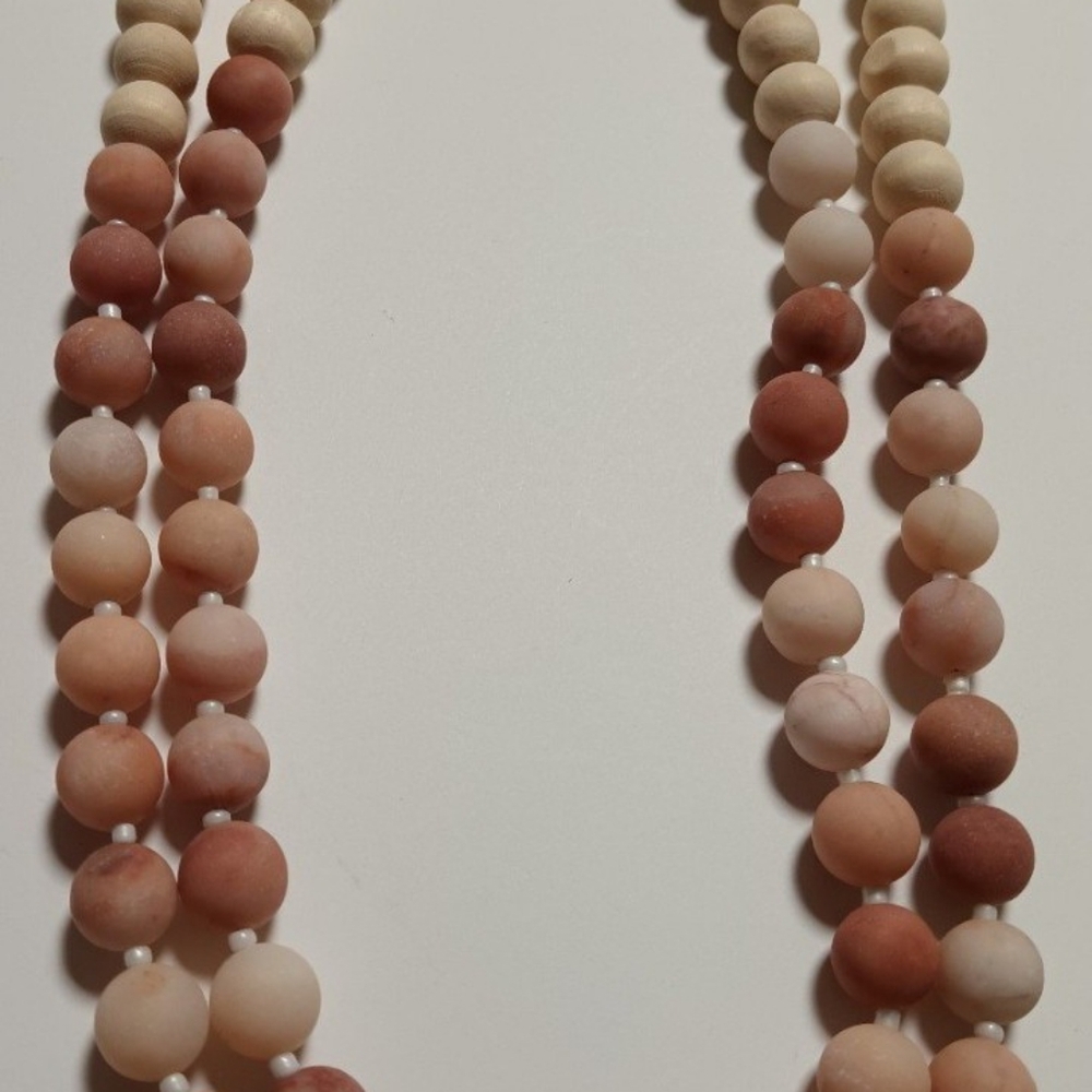 COLDWATER CREEK PINK MULTI BEADED NECKLACE - Picture 3 of 6